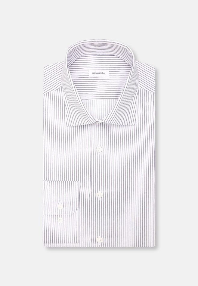 Regular Chemise d'affaires Rayures dans Bleu Foncé | Boutique en ligne Seidensticker