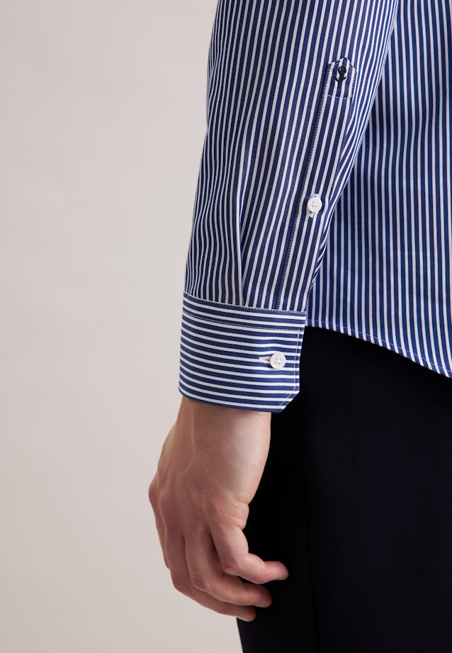 Shaped Business shirt Stripes in Dunkelblau |  Seidensticker Onlineshop