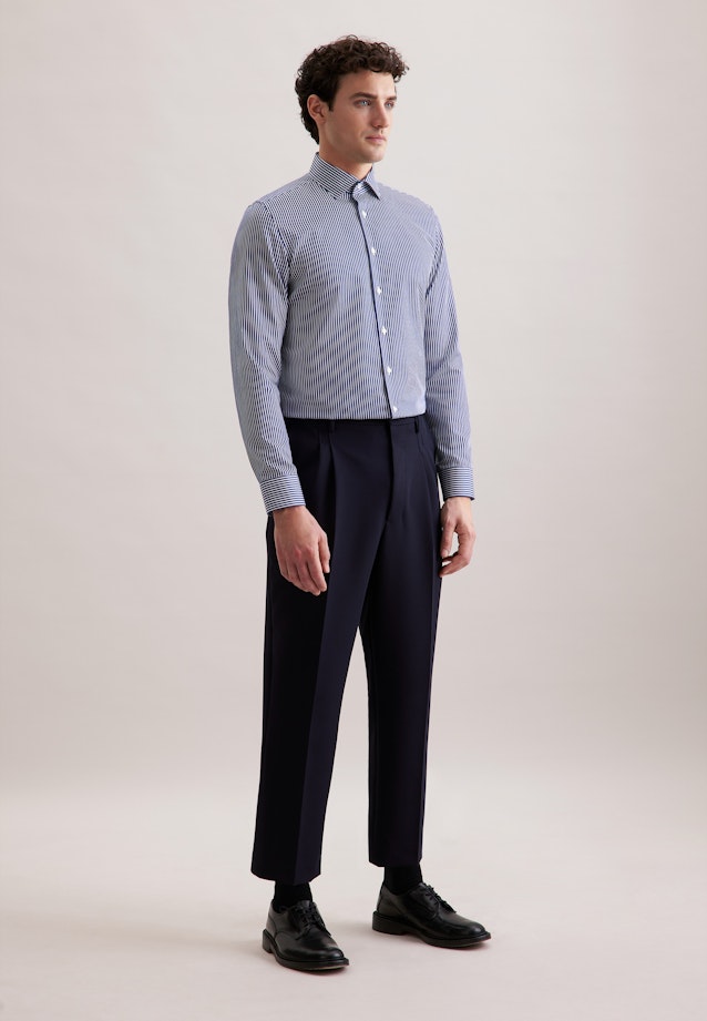Shaped Business shirt Stripes in Dunkelblau |  Seidensticker Onlineshop