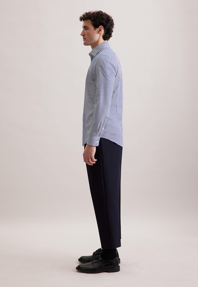 Shaped Business shirt Stripes in Dunkelblau |  Seidensticker Onlineshop
