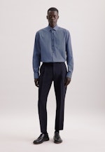 Regular Business Hemd Druck in Dunkelblau |  Seidensticker Onlineshop