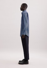 Regular Business Hemd Druck in Dunkelblau |  Seidensticker Onlineshop