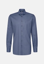 Regular Chemise d'affaires Imprimé in Bleu Foncé |  Seidensticker Onlineshop