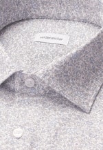 Regular Business Hemd Geblümt in Mittelblau |  Seidensticker Onlineshop