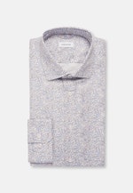 Regular Business Hemd Geblümt in Mittelblau |  Seidensticker Onlineshop