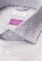 Shaped Business Hemd Geblümt in Mittelblau |  Seidensticker Onlineshop