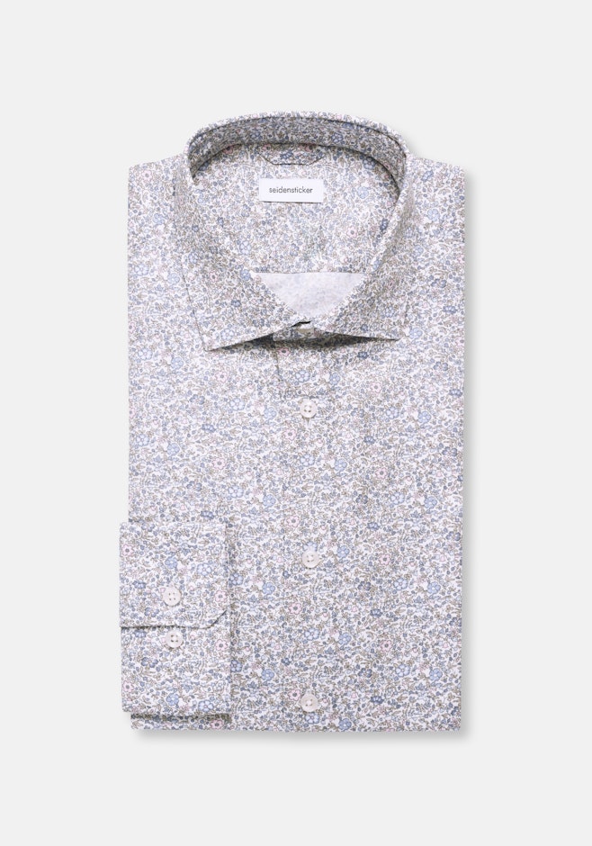 Shaped Chemise d'affaires Floral dans Bleu Moyen | Boutique en ligne Seidensticker