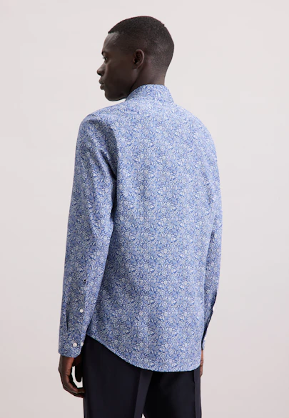 Shaped Business shirt Paisley in Dunkelblau |  Seidensticker Onlineshop