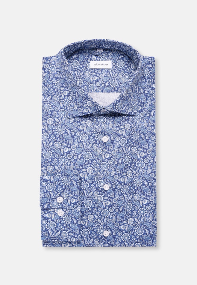 Shaped Chemise d'affaires Paisley dans Bleu Foncé | Boutique en ligne Seidensticker