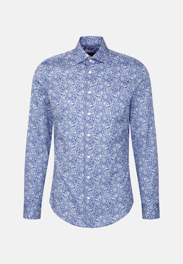 Shaped Business shirt Paisley in Dunkelblau |  Seidensticker Onlineshop