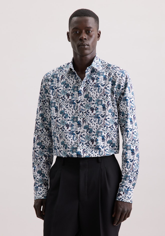Regular Chemise d'affaires Floral dans Vert | Boutique en ligne Seidensticker