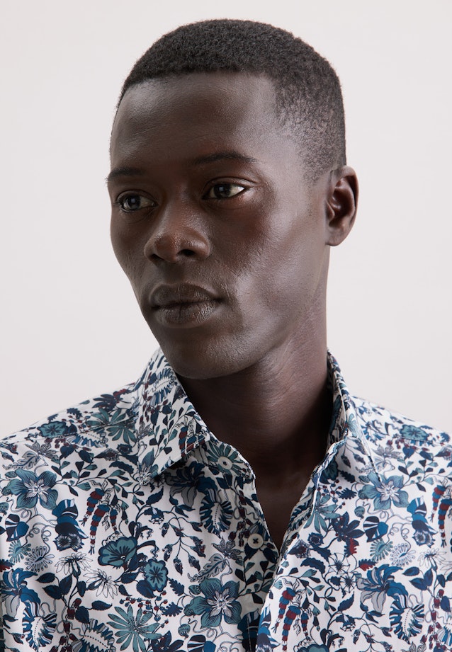 Regular Chemise d'affaires Floral in Vert |  Seidensticker Onlineshop