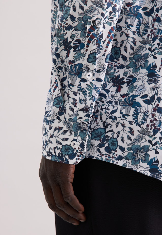 Regular Chemise d'affaires Floral in Vert |  Seidensticker Onlineshop