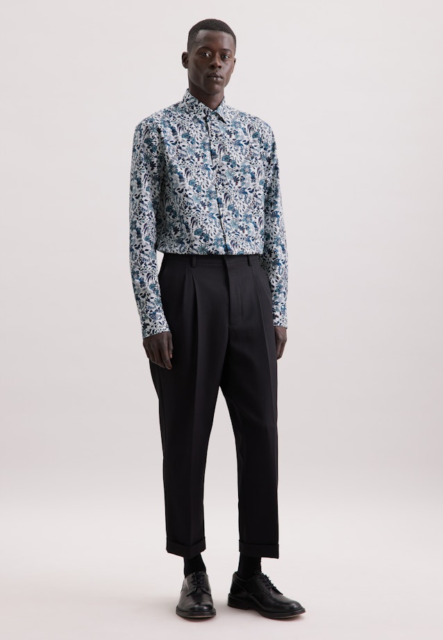 Regular Business Hemd Geblümt in Grün |  Seidensticker Onlineshop