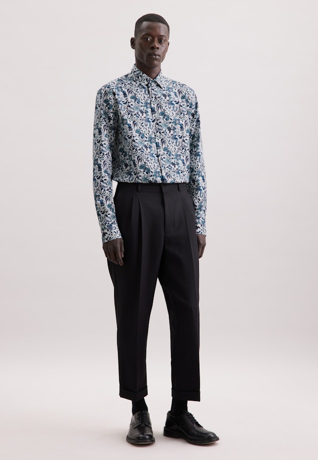 Regular Chemise d'affaires Floral in Vert |  Seidensticker Onlineshop