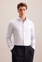 Shaped Business shirt Stripes in Hellblau |  Seidensticker Onlineshop