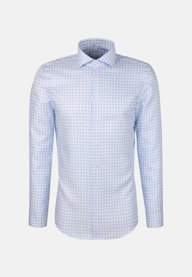 Shaped Business Hemd Karo in Hellblau |  Seidensticker Onlineshop