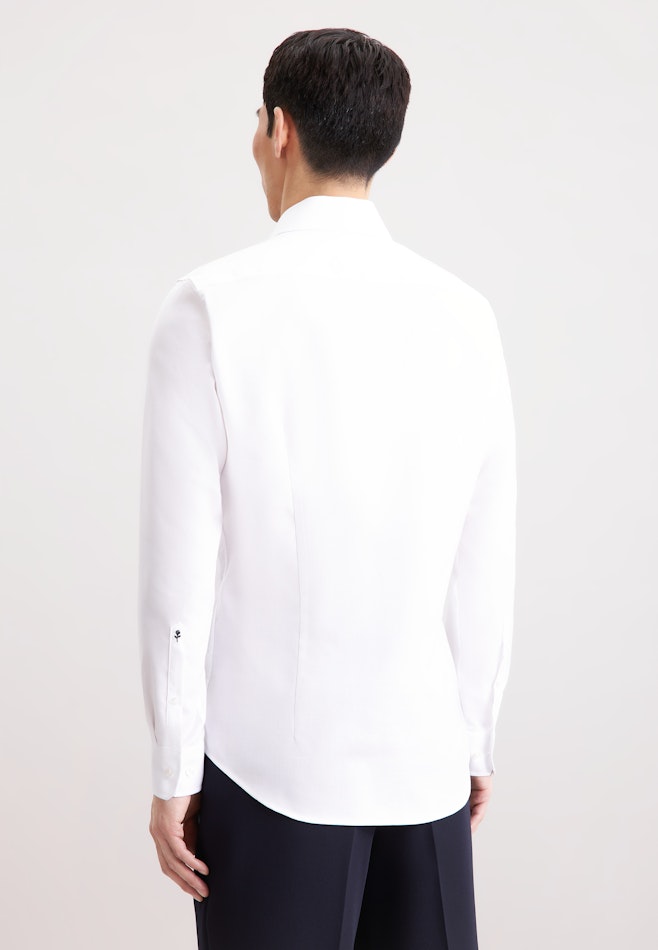 Shaped Business shirt Herringbone in Weiß | Seidensticker online shop