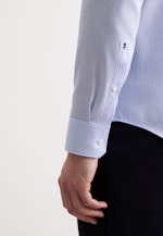 X-Slim Business Hemd Struktur in Mittelblau |  Seidensticker Onlineshop