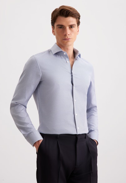 X-Slim Business shirt Pepita in Dunkelblau |  Seidensticker Onlineshop