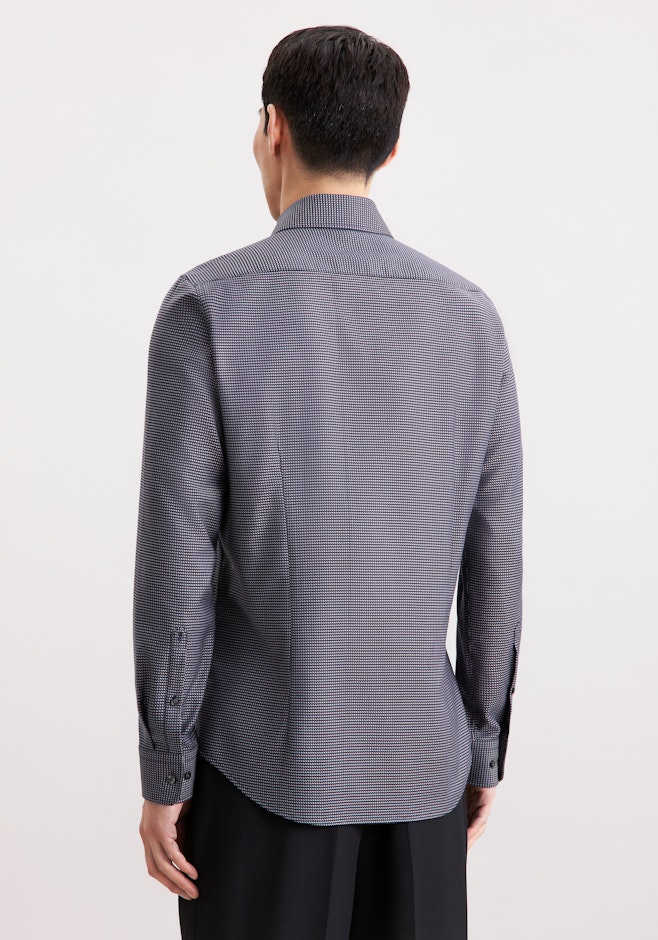 X-Slim Business Hemd Pepita in Grau | Seidensticker Onlineshop