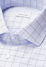 Shaped Business Hemd Karo in Mittelblau |  Seidensticker Onlineshop