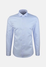 Shaped Business Hemd Karo in Mittelblau |  Seidensticker Onlineshop