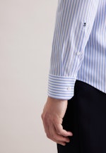 X-Slim Business Hemd Gestreift in Mittelblau |  Seidensticker Onlineshop