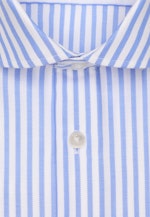 Comfort Business Hemd Gestreift in Mittelblau |  Seidensticker Onlineshop