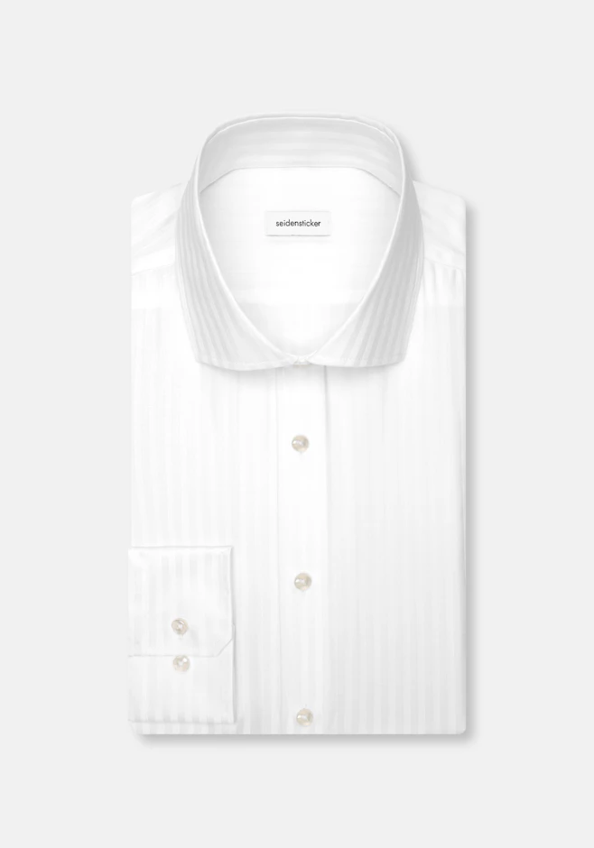 Shaped Chemise d'affaires Rayures dans Blanc | Boutique en ligne Seidensticker
