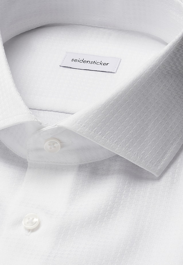 Shaped Business shirt Pepita in Weiß |  Seidensticker Onlineshop