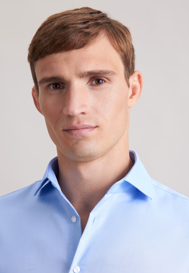 X-Slim Business Hemd Uni in Mittelblau |  Seidensticker Onlineshop