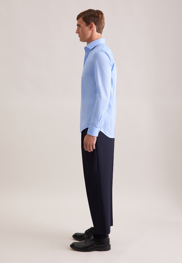 X-Slim Business Hemd Uni in Mittelblau |  Seidensticker Onlineshop