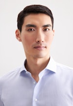 X-Slim Business shirt Print in Mittelblau |  Seidensticker Onlineshop