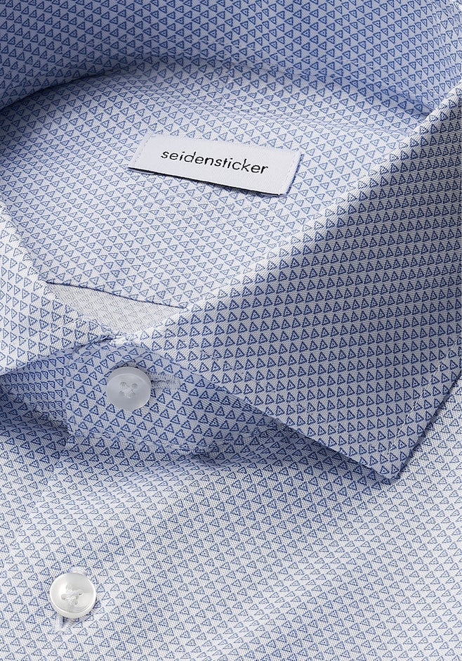 X-Slim Chemise d'affaires Imprimé dans Bleu Moyen | Boutique en ligne Seidensticker