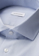 X-Slim Business Hemd Druck in Mittelblau |  Seidensticker Onlineshop