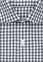 Shaped Chemise en flanelle carreaux in Bleu Foncé |  Seidensticker Onlineshop