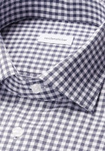 Shaped Chemise en flanelle carreaux in Bleu Foncé |  Seidensticker Onlineshop