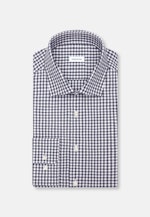 Shaped Chemise en flanelle carreaux in Bleu Foncé |  Seidensticker Onlineshop