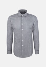 Shaped Chemise en flanelle carreaux in Bleu Foncé |  Seidensticker Onlineshop