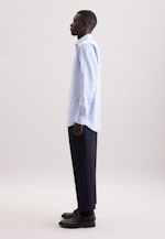 Comfort Chemise en flanelle carreaux in Bleu Moyen |  Seidensticker Onlineshop