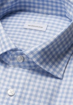 Comfort Chemise en flanelle carreaux in Bleu Moyen |  Seidensticker Onlineshop