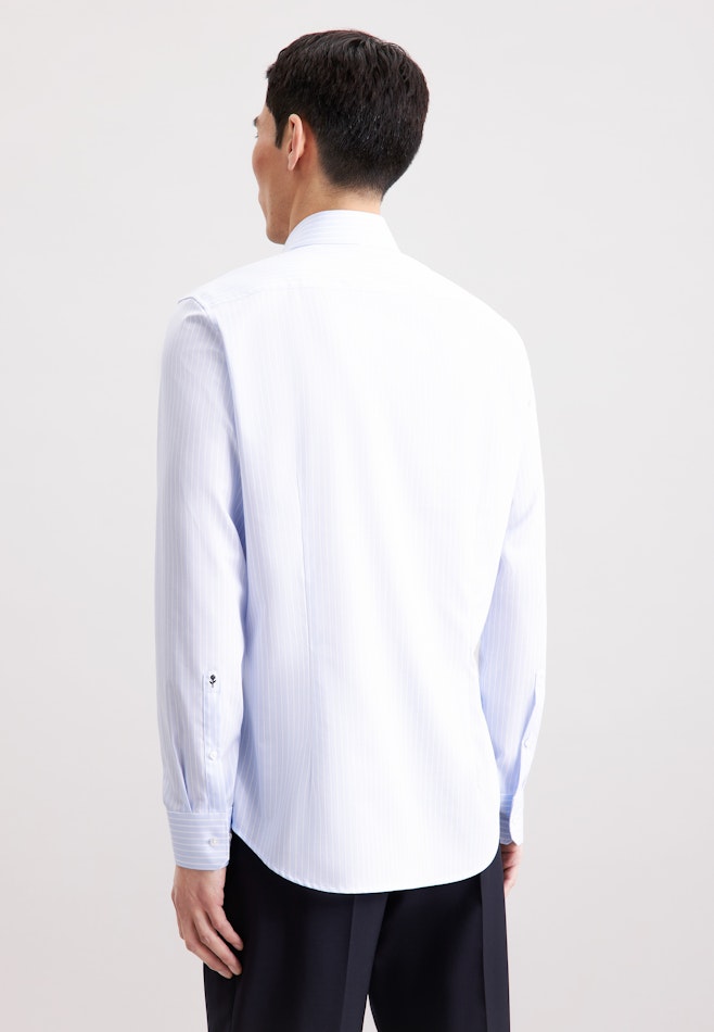 Shaped Business shirt Stripes in Hellblau | Seidensticker online shop