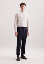 Regular Flanellhemd Fischgrat in Beige |  Seidensticker Onlineshop