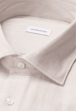 Regular Flannel shirt Herringbone in Beige |  Seidensticker Onlineshop