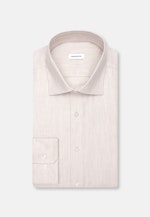 Regular Flannel shirt Herringbone in Beige |  Seidensticker Onlineshop