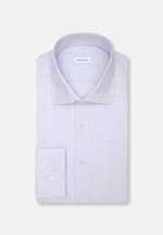 Shaped Flannel shirt Structure in Mittelblau |  Seidensticker Onlineshop