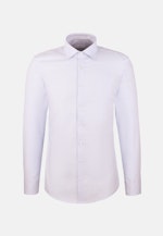 Shaped Flannel shirt Structure in Mittelblau |  Seidensticker Onlineshop