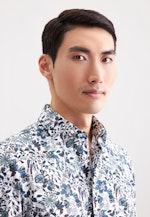 Shaped Business shirt Print in Grün |  Seidensticker Onlineshop