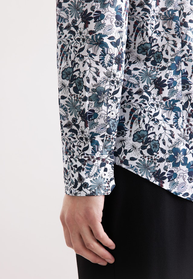 Shaped Business shirt Print in Grün |  Seidensticker Onlineshop